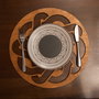 Hermia Juego de Salvamanteles de Madera Don - Walnut (6 piezas)
